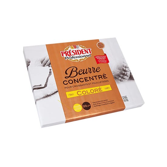 Beurre de Tourage concentré coloré 99.8% Mg PRÉSIDENT Professionnel 2Kg